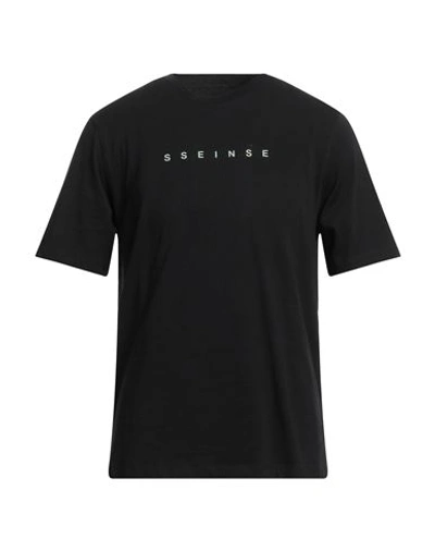 Sseinse Man T-shirt Black Size L Cotton