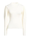 Merci .., Woman Sweater Cream Size Xs Merino Wool In White