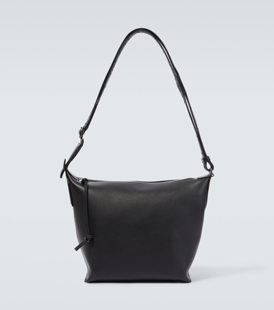Loewe Cubi Small Leather Crossbody Bag In Black