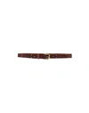 Campomaggi Woman Belt Tan Size 43.5 Cowhide In Brown