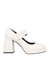 Nila & Nila Woman Pumps White Size 8 Textile Fibers