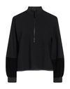 Emporio Armani Woman T-shirt Black Size 14 Viscose, Polyamide, Elastane, Polyester