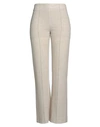 Chloé Woman Pants Beige Size 8 Virgin Wool, Cashmere