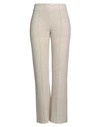 Chloé Woman Pants Beige Size 10 Virgin Wool, Cashmere