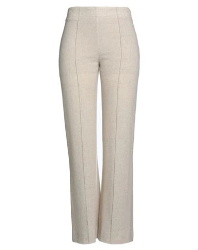 Chloé Woman Pants Beige Size 8 Virgin Wool, Cashmere