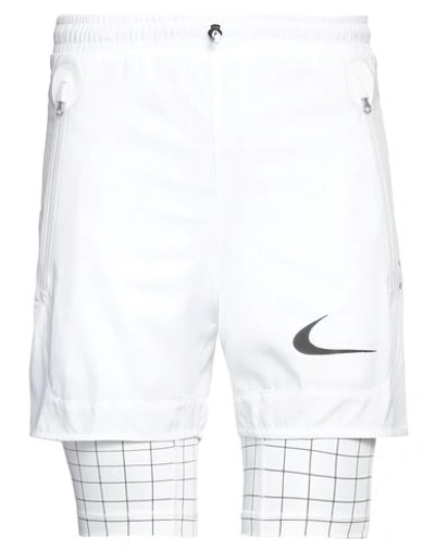 Nike X Off-white Man Shorts & Bermuda Shorts Off White Size Xs Polyester, Elastane