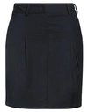 Hanita Woman Mini Skirt Midnight Blue Size 10 Polyester, Viscose, Elastane