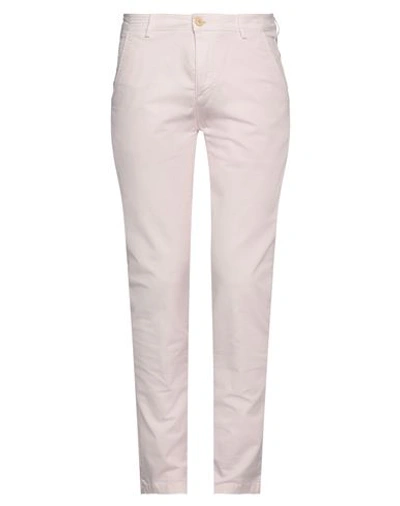 Yan Simmon Man Pants Light Pink Size 32 Cotton, Elastane In Pink