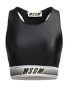 Msgm Woman Top Black Size Xs Polyamide, Elastane In Black