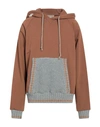 Nick Fouquet Man Sweatshirt Tan Size L Cotton In Brown