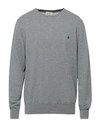Brooksfield Man Sweater Charcoal Size 48 Virgin Wool In Grey
