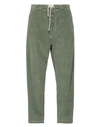 Société Anonyme Man Pants Military Green Size M Cotton, Elastane In Green