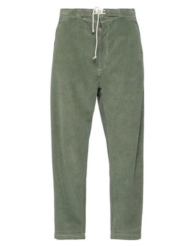 Société Anonyme Man Pants Military Green Size M Cotton, Elastane