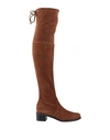 Stuart Weitzman Woman Knee Boots Camel Size 9 Soft Leather In Beige