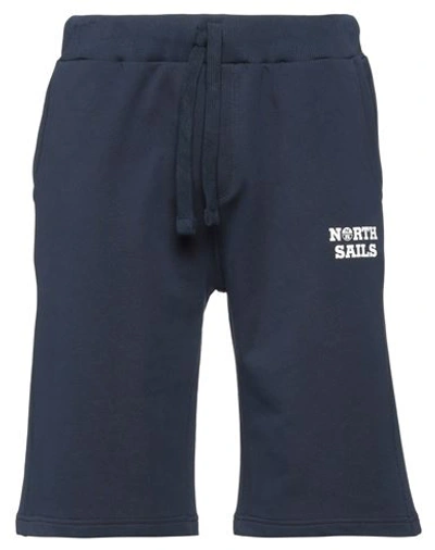 North Sails Man Shorts & Bermuda Shorts Midnight Blue Size M Cotton