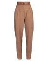 Max Mara Studio Woman Pants Camel Size 10 Virgin Wool, Elastane In Beige