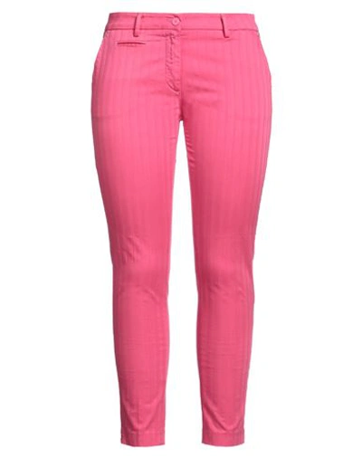 Mason's Woman Pants Fuchsia Size 10 Cotton, Elastane In Pink