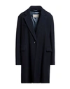 Circolo 1901 Woman Coat Midnight Blue Size 12 Virgin Wool In Blue