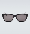 Saint Laurent Betty Rectangular Sunglasses In Black