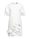 Msgm Woman Mini Dress Off White Size 0 Polyester, Viscose, Elastane