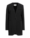 Mm6 Maison Margiela Woman Suit Jacket Black Size 4 Polyester, Viscose, Elastane In Black