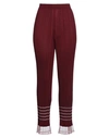 M Missoni Woman Pants Burgundy Size 4 Viscose, Polyamide, Polyester In Red