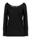 Alpha Studio Woman Sweater Black Size 12 Merino Wool