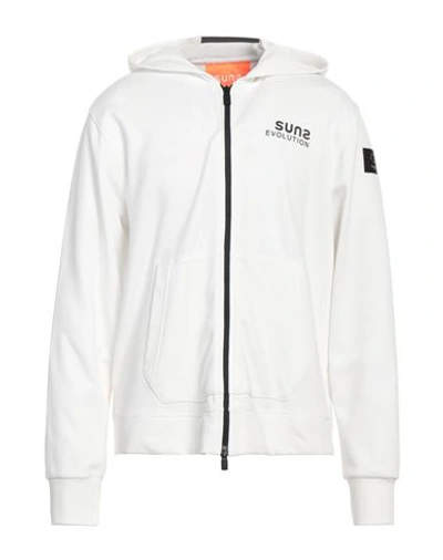 Suns Man Sweatshirt White Size Xxl Cotton, Polyester In White