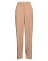 Seventy Sergio Tegon Seventy Venezia Woman Pants Camel Size 10 Polyester, Virgin Wool, Elastane In Beige