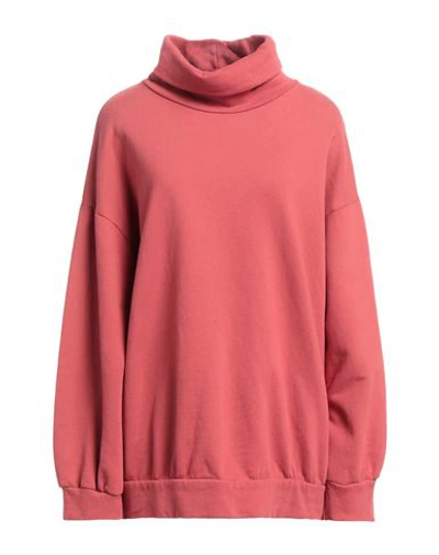 Alessia Santi Woman Sweatshirt Coral Size 2 Cotton In Red