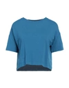 Shop Majestic Filatures Woman Sweatshirt Azure Size 1 Viscose, Elastane In Blue