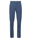 Lardini Man Pants Slate Blue Size 36 Cotton, Elastane