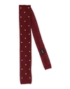 FIORIO FIORIO MAN TIES & BOW TIES BURGUNDY SIZE - SILK