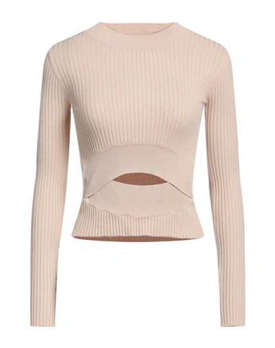Vicolo Woman Sweater Beige Size Onesize Viscose, Polyester