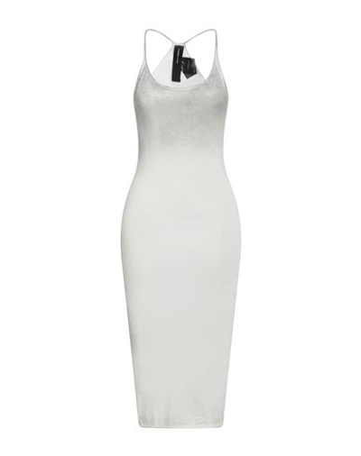Isabel Benenato Woman Midi Dress Beige Size 4 Cashmere, Silk