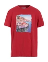 Cooperativa Pescatori Posillipo Man T-shirt Red Size Xxl Cotton, Elastane