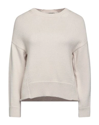 Alpha Studio Woman Sweater Off White Size 10 Merino Wool In Off White