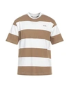 Drôle De Monsieur Man T-shirt Light Brown Size S Cotton In Beige