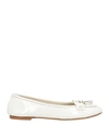 Baldinini Woman Loafers White Size 7 Soft Leather