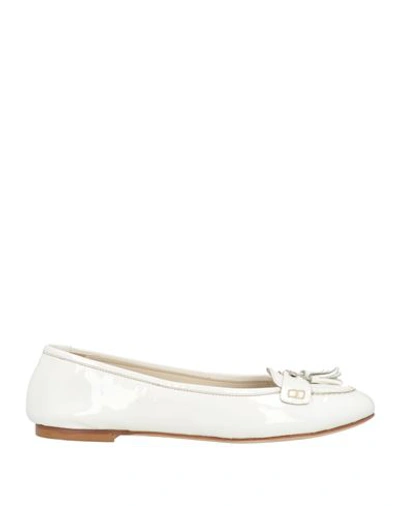Baldinini Woman Loafers White Size 7 Soft Leather