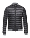 Herno Man Down Jacket Lead Size 44 Polyamide In Grey