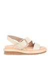 Elvio Zanon Woman Sandals Blush Size 9 Soft Leather In Pink