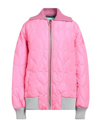 Marco Rambaldi Woman Puffer Fuchsia Size S Polyester, Polyamide In Pink