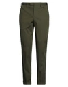 Pt Torino Man Pants Military Green Size 34 Cotton, Elastane