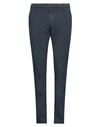 Dondup Man Pants Navy Blue Size 38 Cotton, Elastane