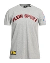 Plein Sport Man T-shirt Grey Size M Cotton, Elastane