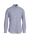 Polo Ralph Lauren Man Shirt Midnight Blue Size L Cotton, Elastane