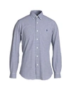 Polo Ralph Lauren Man Shirt Midnight Blue Size Xxl Cotton, Elastane