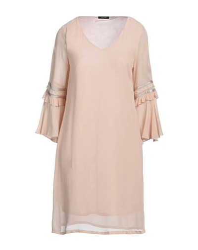 Fracomina Woman Short Dress Blush Size L Viscose In Pink