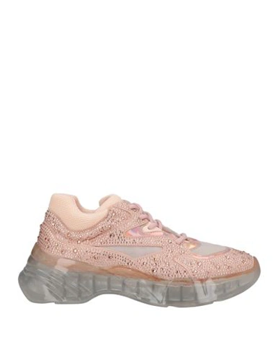 Pinko Woman Sneakers Pink Size 11 Textile Fibers